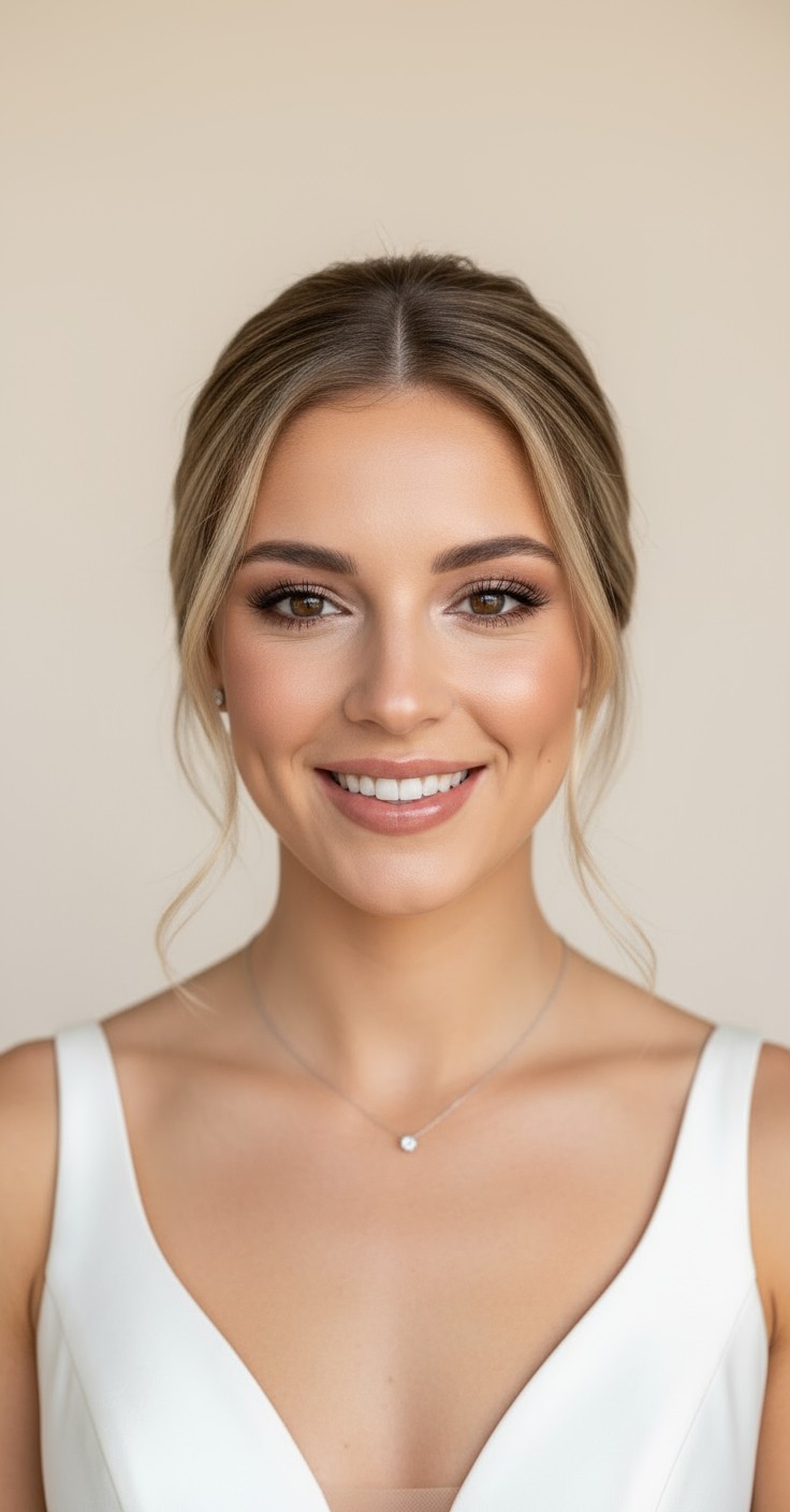 After Low Bun Wedding Hair